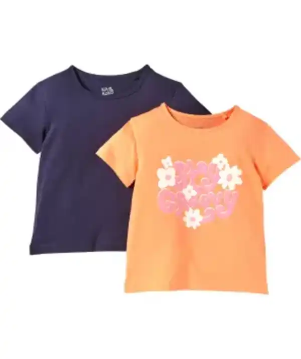 Bild 1 von Coole T-Shirts, apricot/dunkelblau
