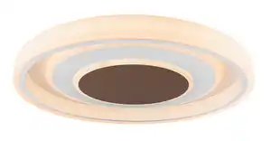 LED-Deckenleuchte in Braun max. 75 Watt Deckenlampe, Braun, Opal, Weiß