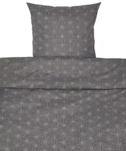 Polycotton-Bettwäsche, grau