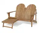 Bild 1 von Doppel Adirondack Relax-Sessel mit ausziehbarer Fußlehne