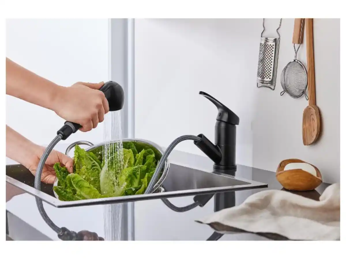 Bild 3 von LIVARNO home Einhebel-Spültischarmatur, mit herausziehbarer Handbrause