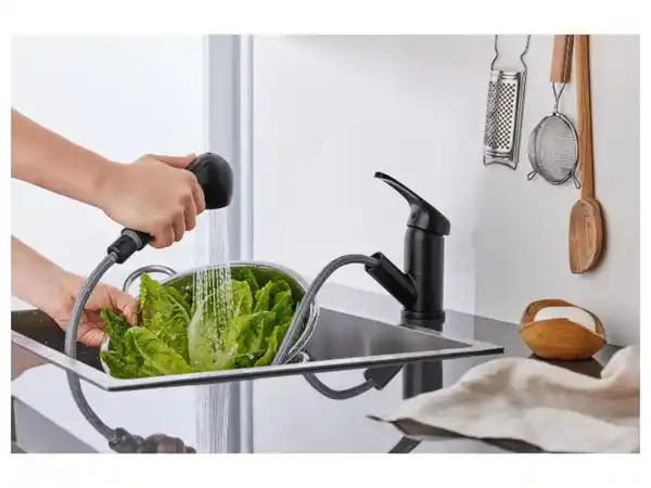 Bild 3 von LIVARNO home Einhebel-Spültischarmatur, mit herausziehbarer Handbrause