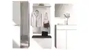 Bild 1 von Garderoben-Set weiß Glasfront 255 x 196 cm - SANTORIN