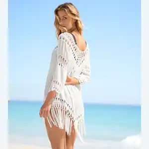 Damen-Strandkleid in Crochet-Optik