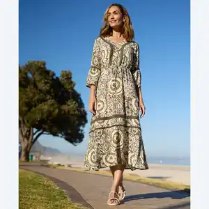 Damen-Kleid aus reiner Viskose