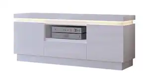 TV - Lowboard mit Beleuchtung weiß Hochglanz 160 cm - LYON