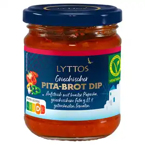 LYTTOS Griechischer Pita Brot Dip 190 g, Paprika Feta