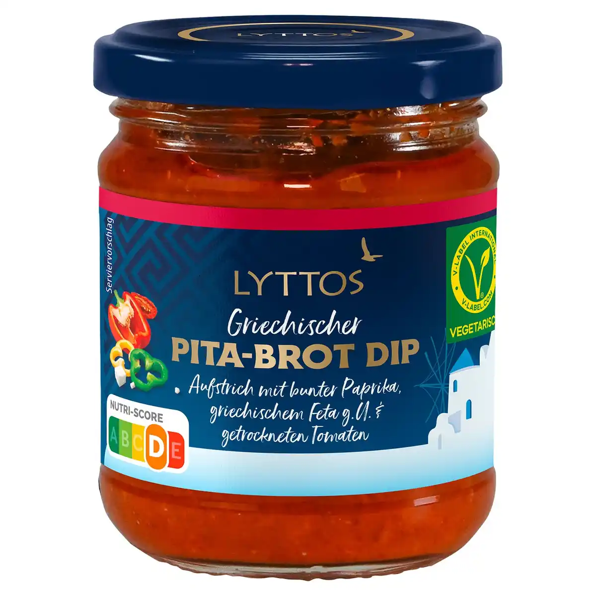 Bild 1 von LYTTOS Griechischer Pita Brot Dip 190 g, Paprika Feta