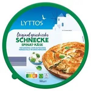LYTTOS Filoteig-Schnecke 1 kg, Käse-Spinat