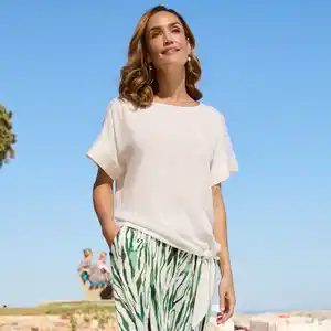 Damen-Bluse mit Viskose