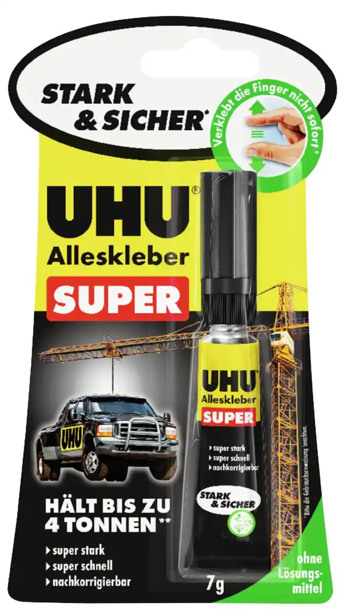 Bild 1 von UHU Alleskleber »SUPER Stark & Sicher«, 7-g-Tube