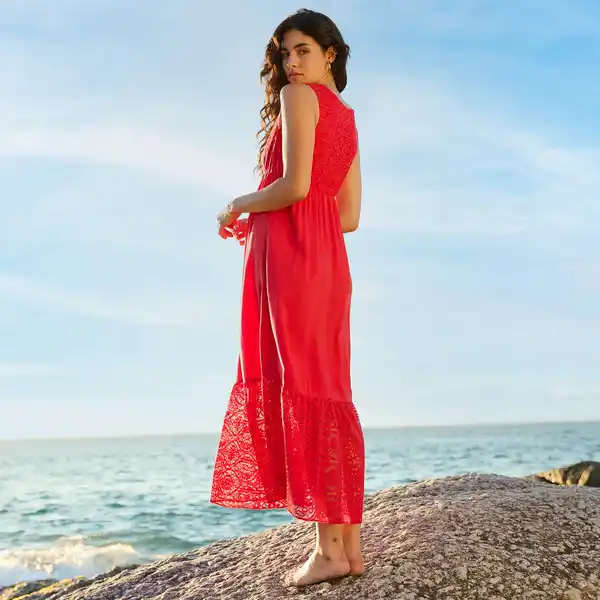 Bild 1 von Damen-Kleid mit V-Ausschnitt