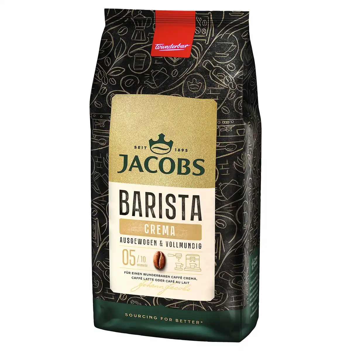 Bild 1 von JACOB Barista Kaffee 1 kg, Crema
