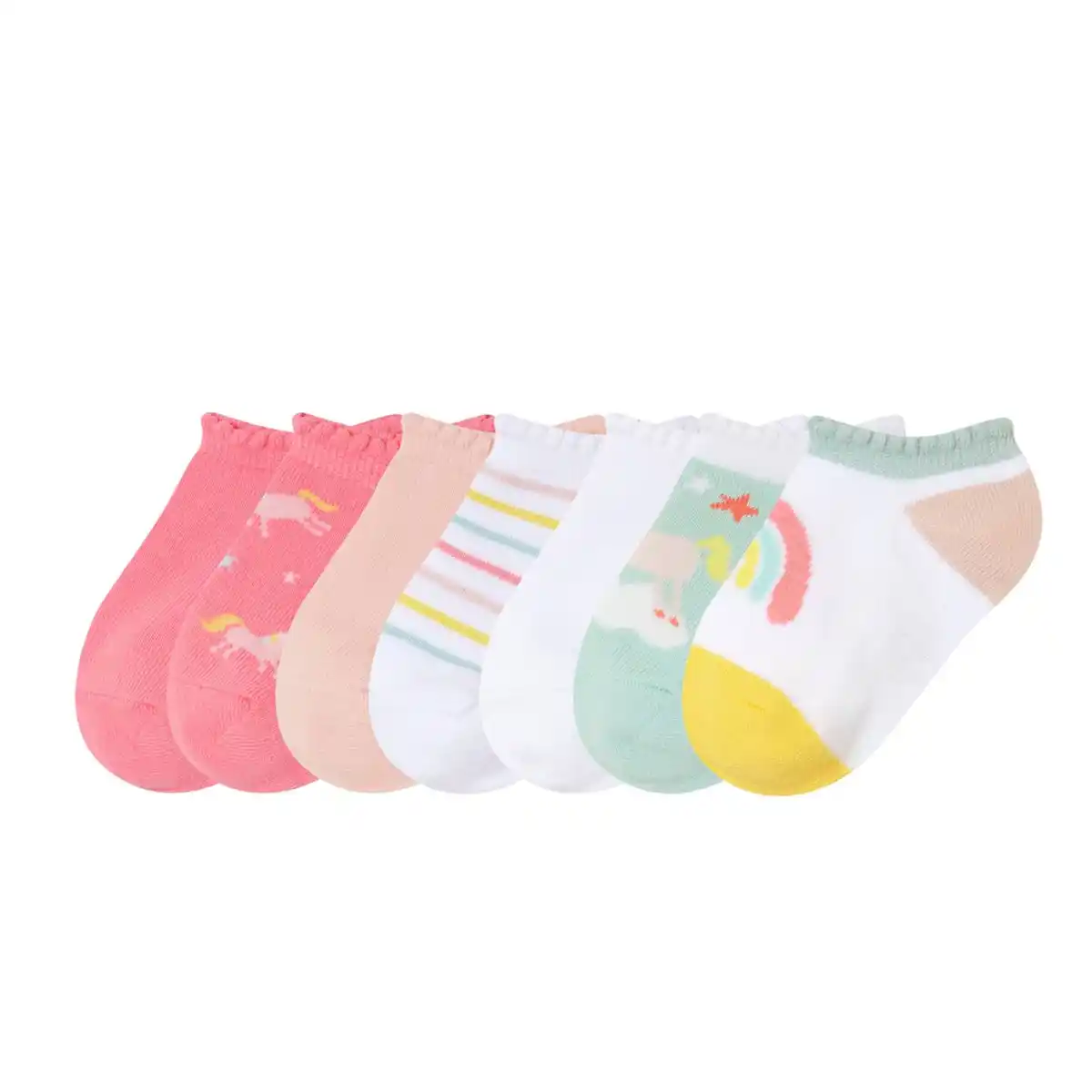 Bild 1 von KUNIBOO® Kinder-Sneakersocken, 7 Paar