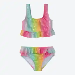 Mädchen-Bikini-Set mit Glitzerprint