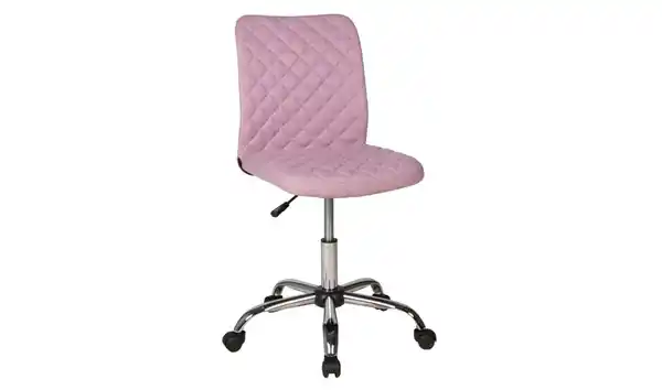 Bild 1 von Bürostuhl Drehstuhl höhenverstellbar Microfaser rosa - MILO
