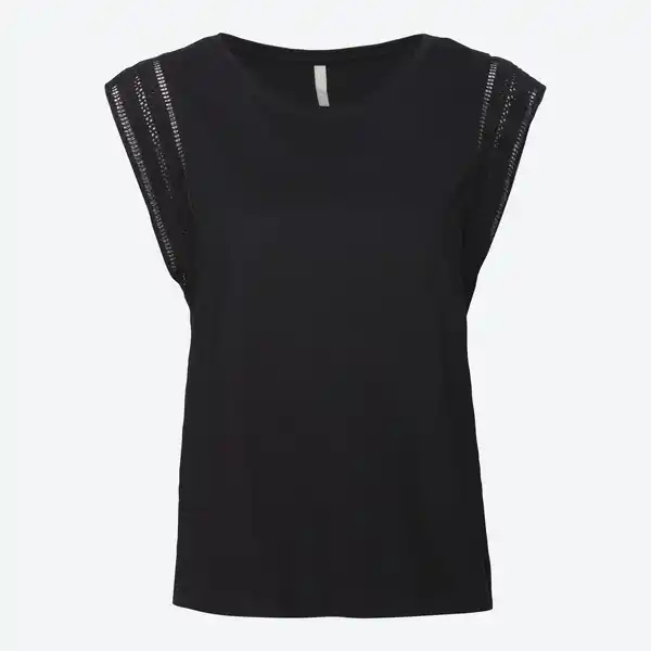 Bild 1 von Damen-T-Shirt mit Spitze