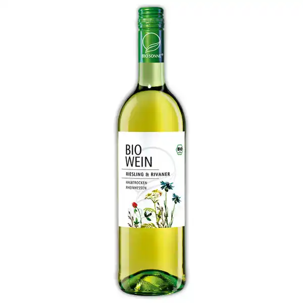 Bild 1 von Bio Sonne Bio Wein Riesling & Rivaner