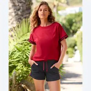 Damen-Shorts mit Streifenborte