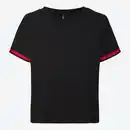 Bild 1 von Damen-T-Shirt mit Streifenborte