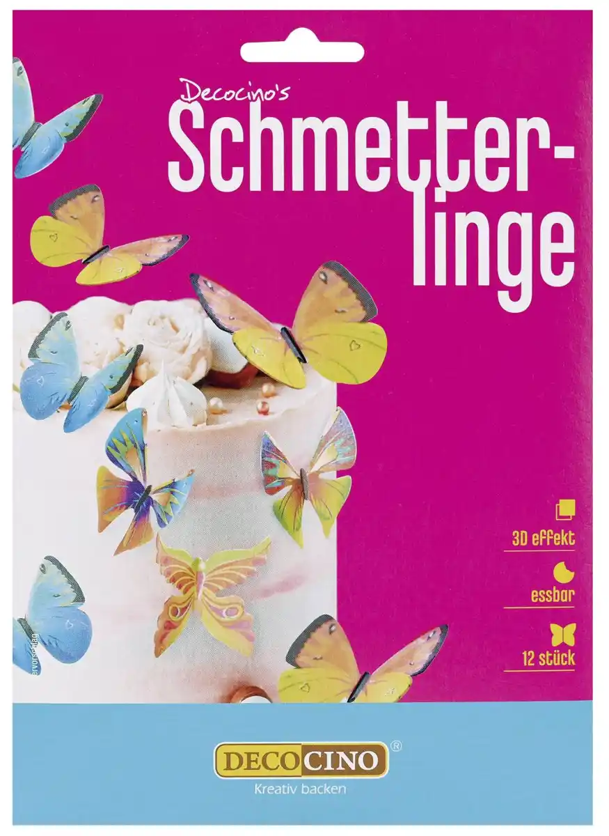 Bild 1 von DECOCINO Schmetterlinge, 12 St. = 4-g-Packg.