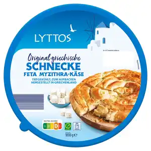 LYTTOS Filoteig-Schnecke 1 kg, Käse