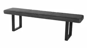 Sitzbank 180 cm Microfaser anthrazit Bank - TARA