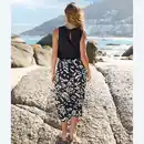 Bild 4 von Damen-Rock mit Schlitz aus Viskose