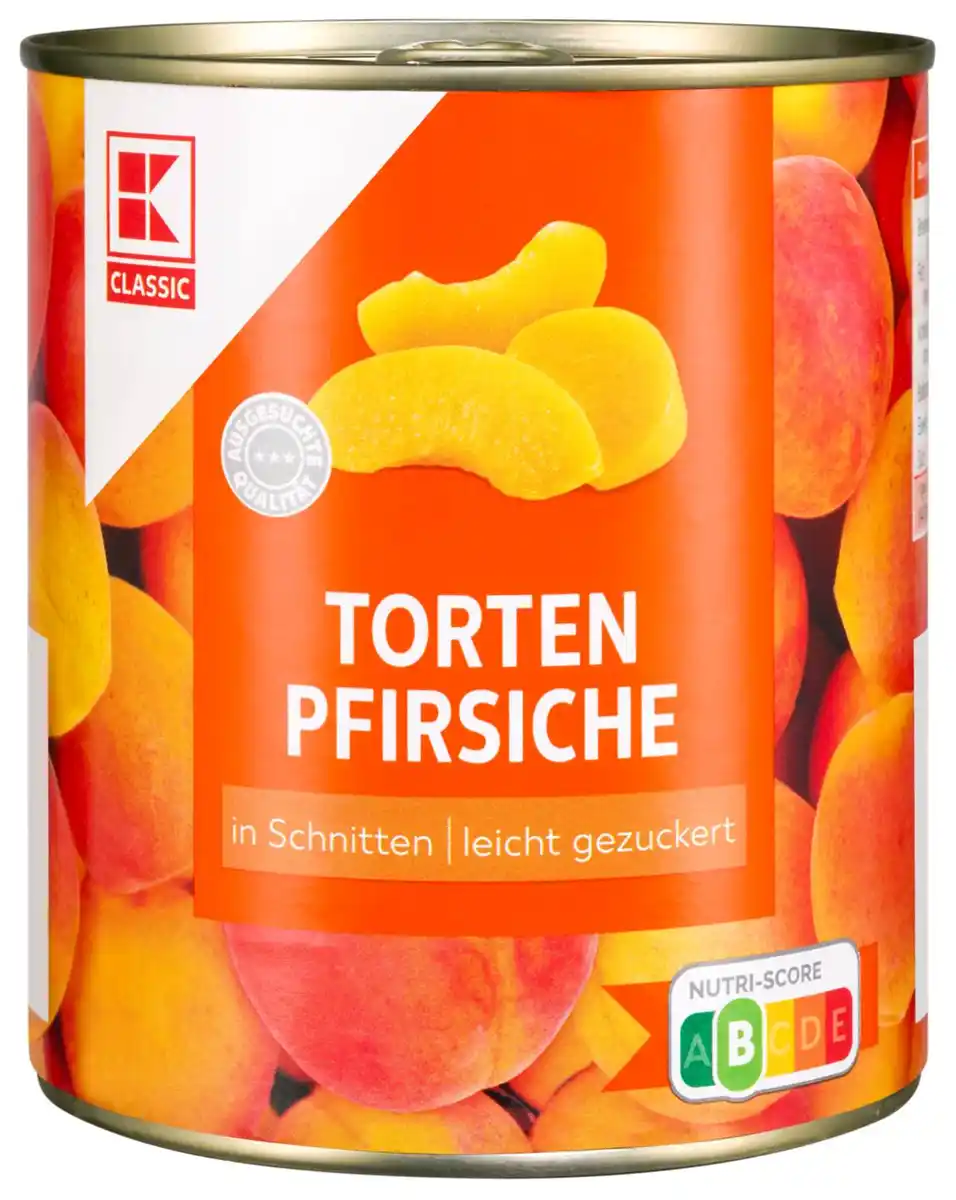 Bild 1 von K-CLASSIC Tortenpfirsiche, 820-g-Dose