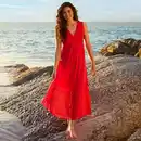 Bild 4 von Damen-Kleid mit V-Ausschnitt