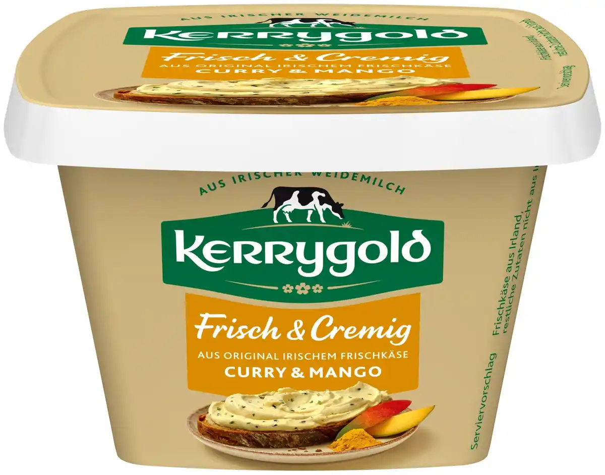 Bild 1 von KERRYGOLD Frischkäse 150 g, Curry Mango