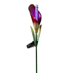 LED-Solar-Gartenstecker "Calla" - Rot