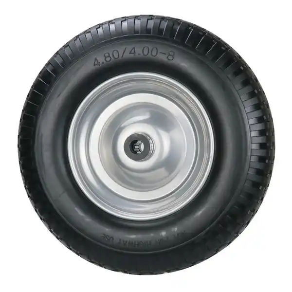 Bild 2 von 2-tlg. Sackkarrenrad mit Stahlfelge, Bohrung ca. 20 mm - Grau/Schwarz