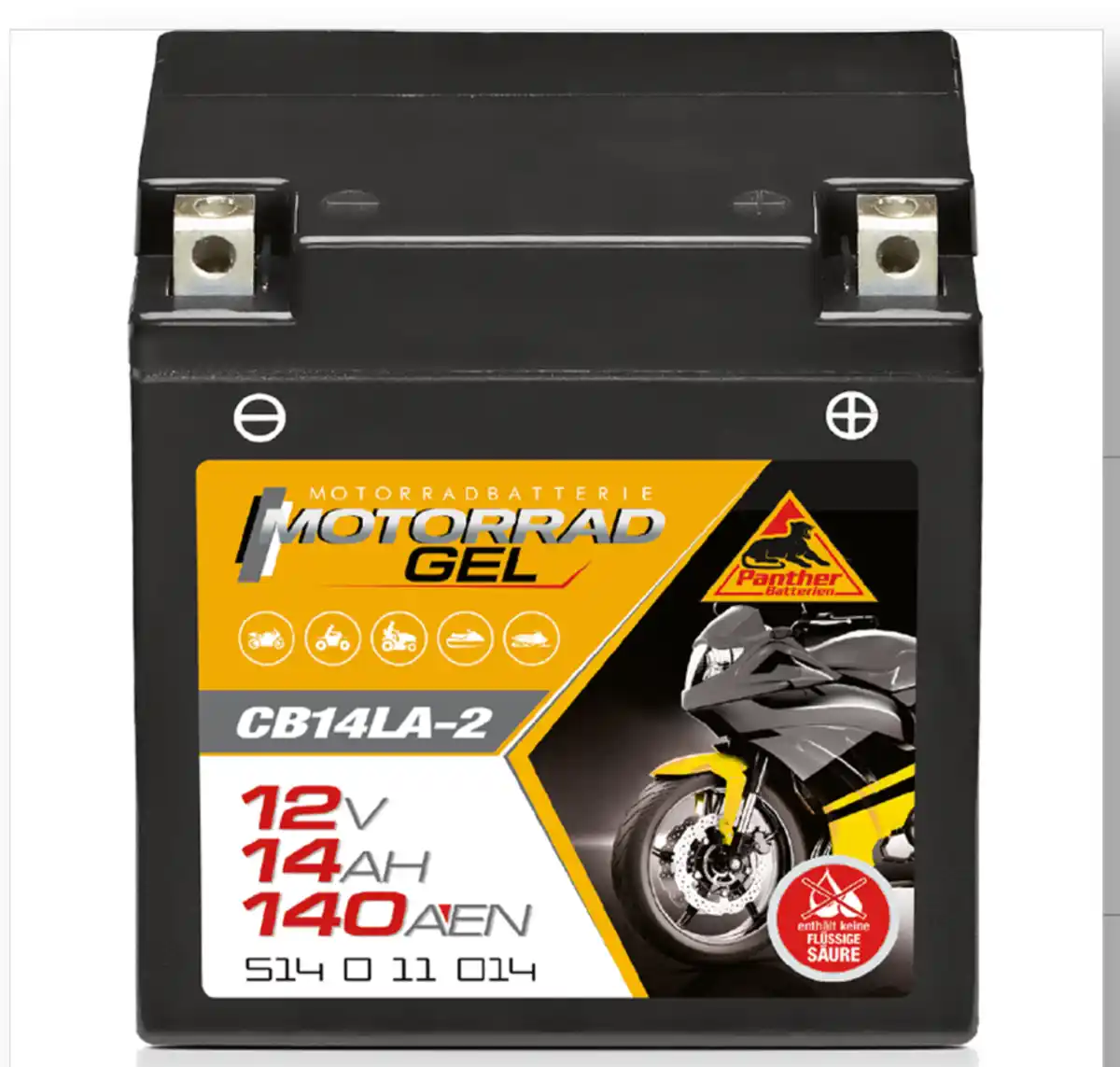 Bild 1 von Panther Motorrad-Gel-Batterie »9Ah CTX9-BS«