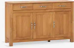 Sideboard HAGE 3 Türen 3 Schubladen eiche