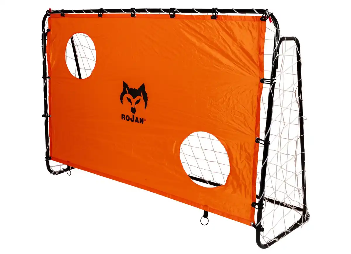 Bild 1 von RoJan Fußballtor mit Torwand 180x120x60cm Orange