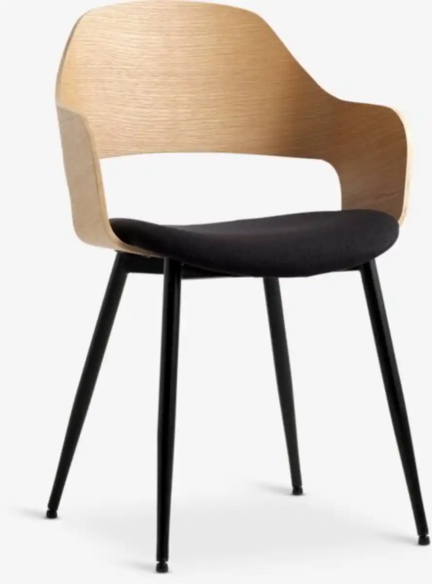 Bild 1 von Esszimmerstuhl HVIDOVRE eichenfurnier/Stoff schwarz