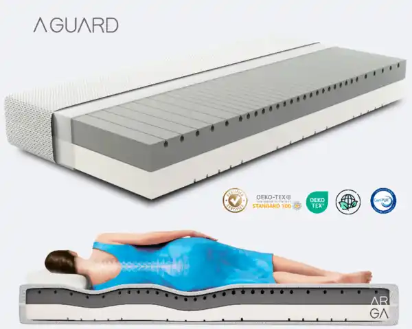 Bild 1 von A-GUARD AirFlow 7-Zonen Kaltschaummatratze H2/H3 18cm Höhe