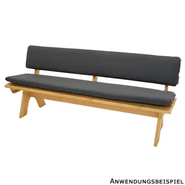 Bild 1 von Auflagenset für 4-Sitzer Bank 2-teilig anthrazit