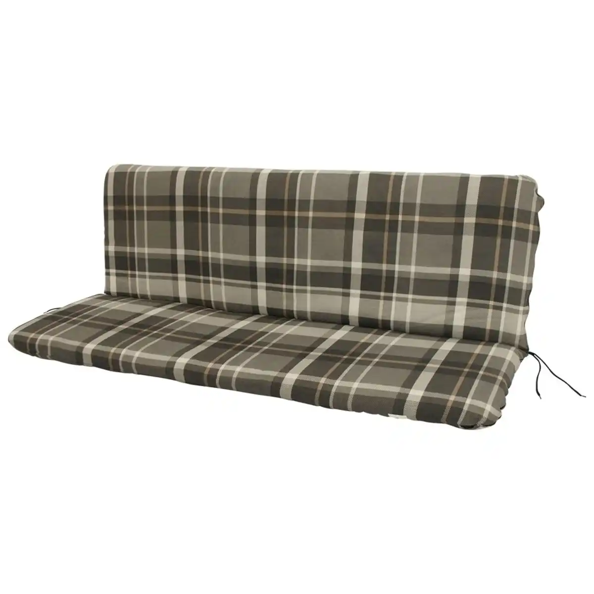 Bild 1 von Auflage für 3-Sitzer Bank grau-beige kariert