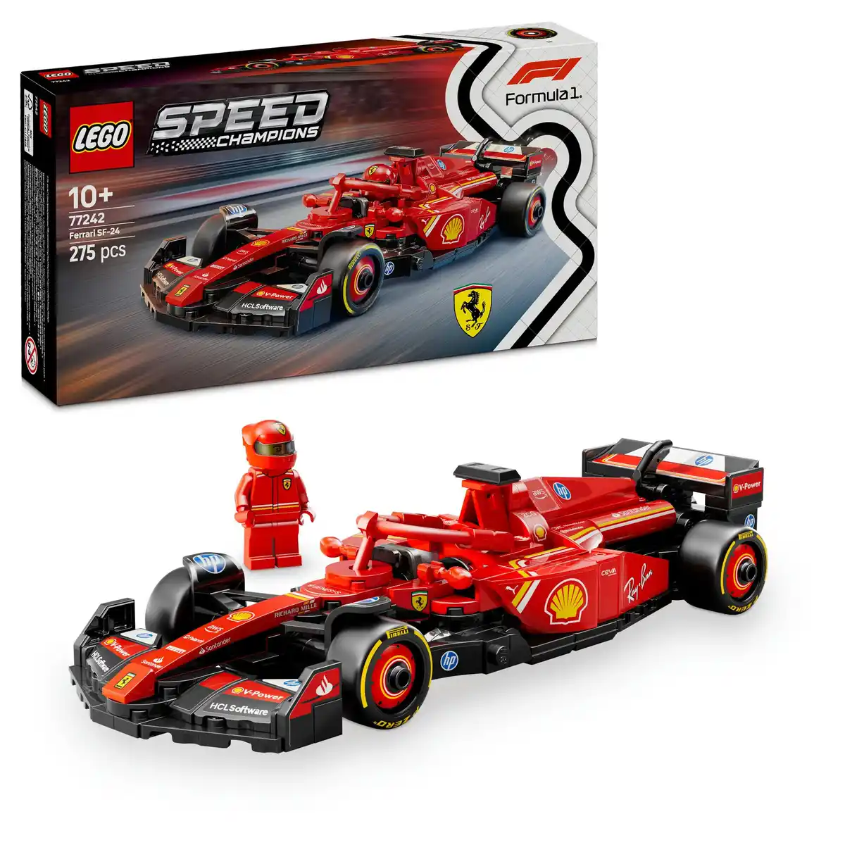 Bild 1 von LEGO Speed Champions Ferrari SF-24 F1 Rennauto - Spielzeug Auto 77242, 1 Stk