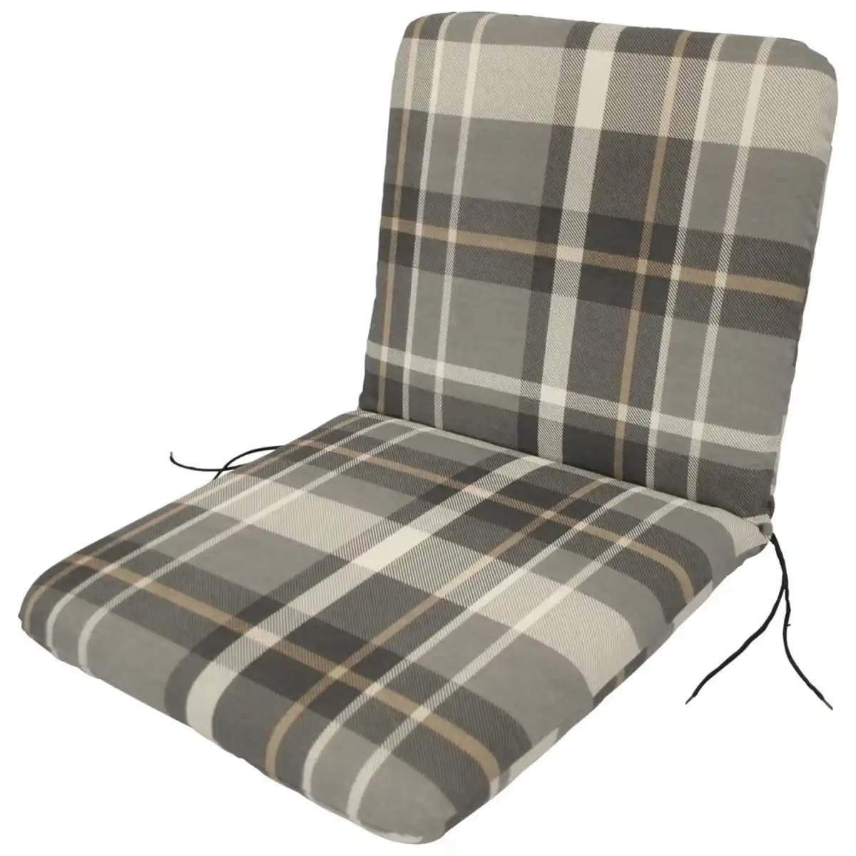 Bild 1 von Auflage für Gartensessel grau-beige kariert