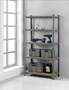 Schwerlastregal, 5 Ablagen je 175kg belastbar, 180 x 90 x 45cm