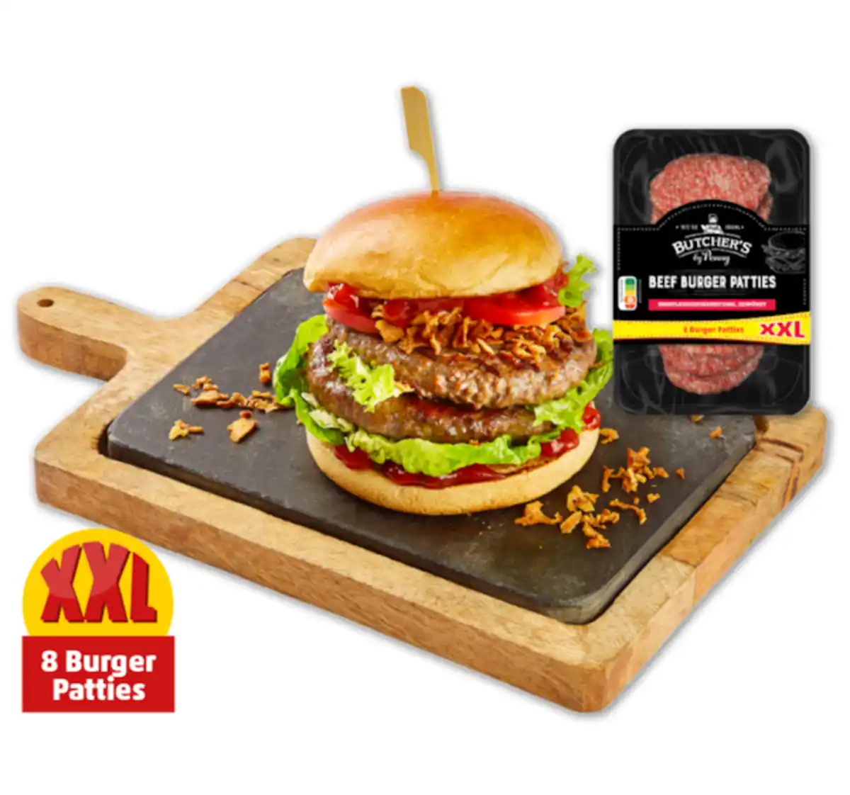 Bild 1 von BUTCHER’S Frische Beef Burger Patties XXL*