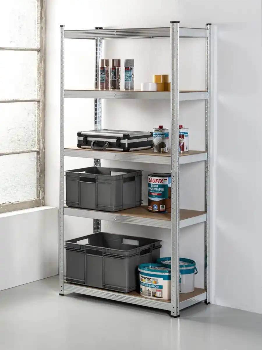 Bild 2 von Schwerlastregal,  5 Ablagen je 265kg belastbar, 180 x 90 x 45cm