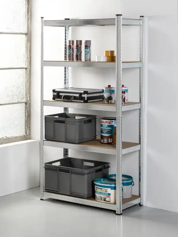 Bild 2 von Schwerlastregal,  5 Ablagen je 265kg belastbar, 180 x 90 x 45cm