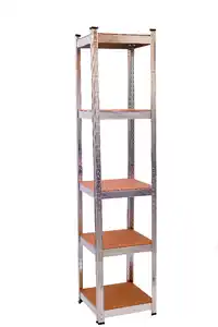 Schwerlastregal, 5 Ablagen je 75kg belastbar, 40 x 40 x 180 cm