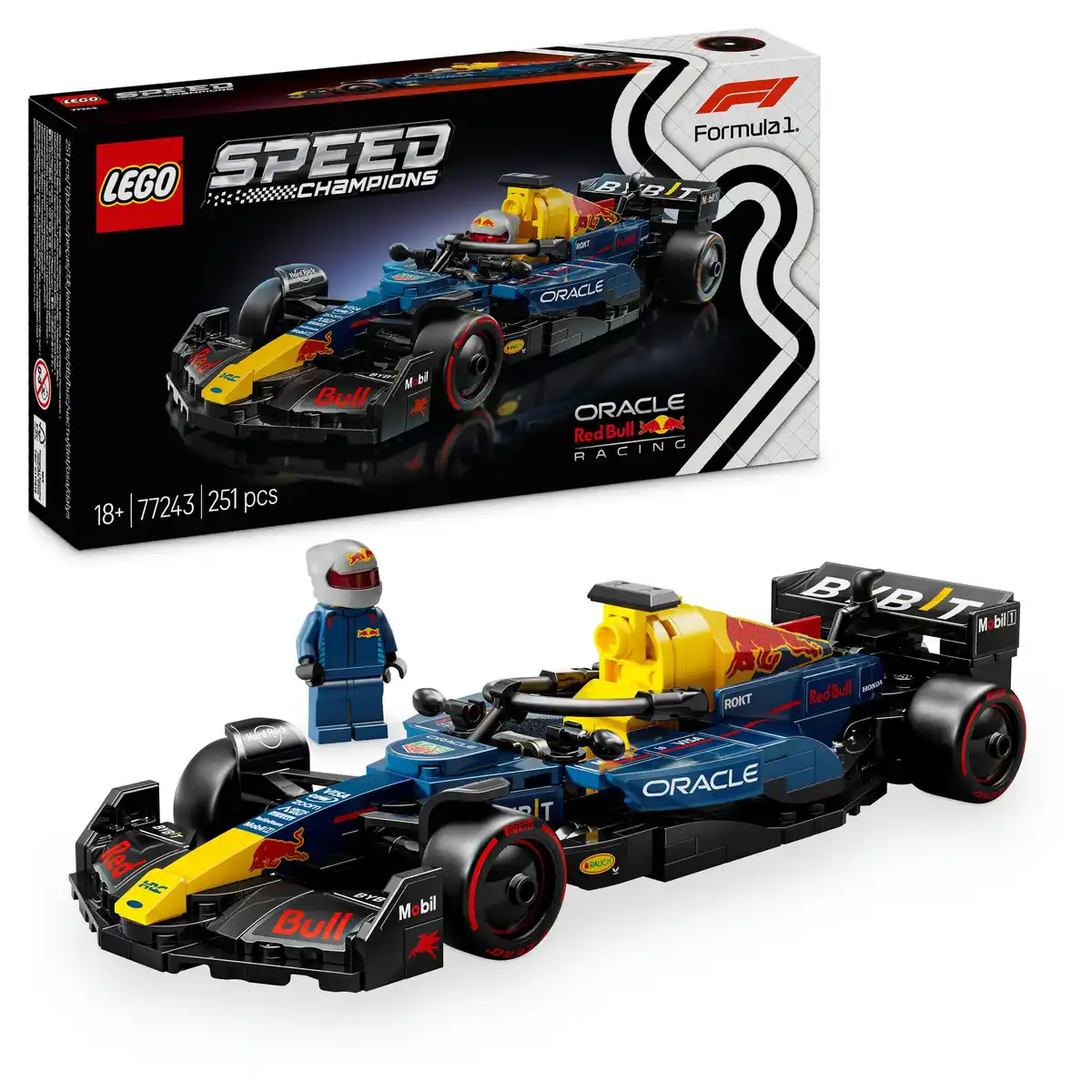 Bild 1 von LEGO Speed Champions Oracle Red Bull Racing RB20 F1 Rennauto Set 77243, 1 Stk