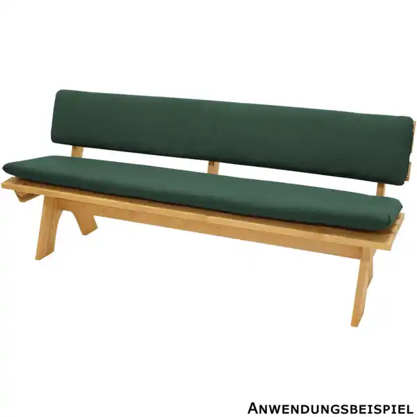 Bild 1 von Auflagenset für 4-Sitzer Bank 2-teilig dunkelgrün