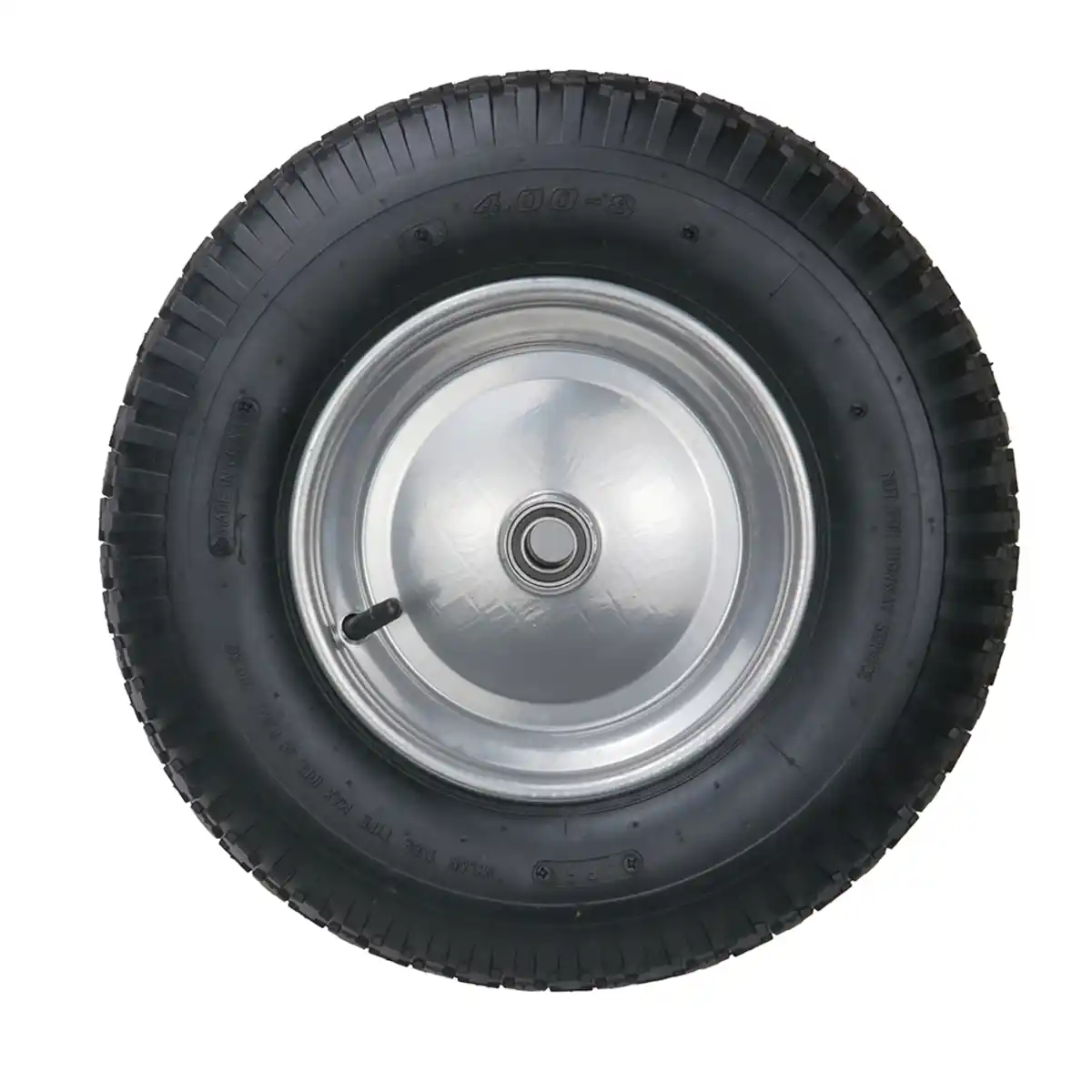 Bild 2 von 2-tlg. Sackkarrenrad mit Stahlfelge, Bohrung ca. 20 mm - Grau/Schwarz